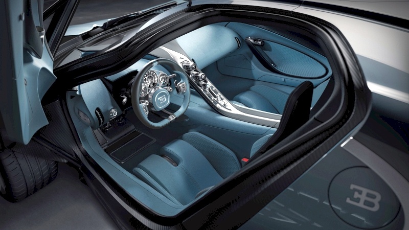 Bugatti Tourbillon - kokpit