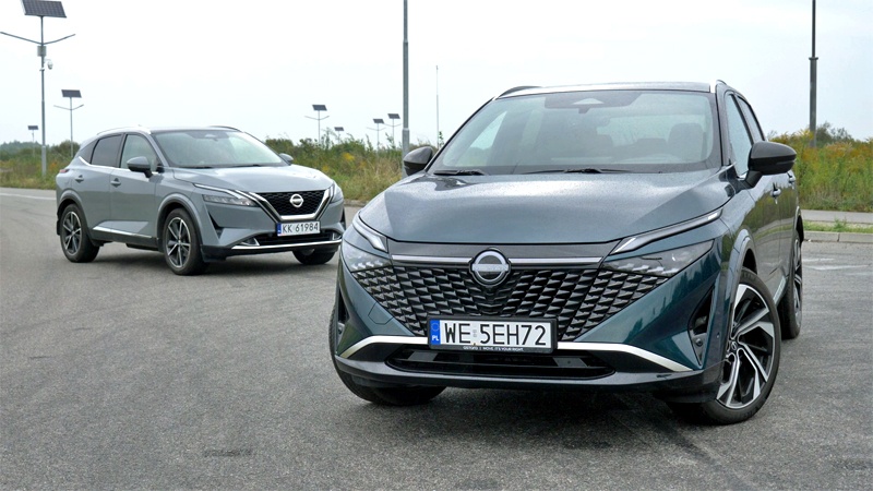 Nissan Qashqai dwie generacje przód