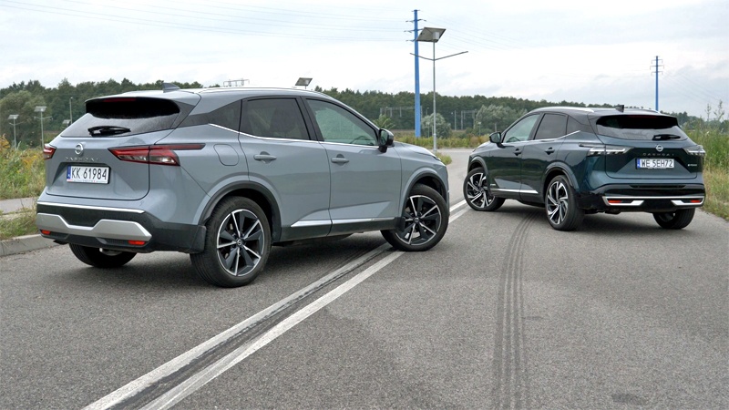 Nissan Qashqai dwie gneracje tył
