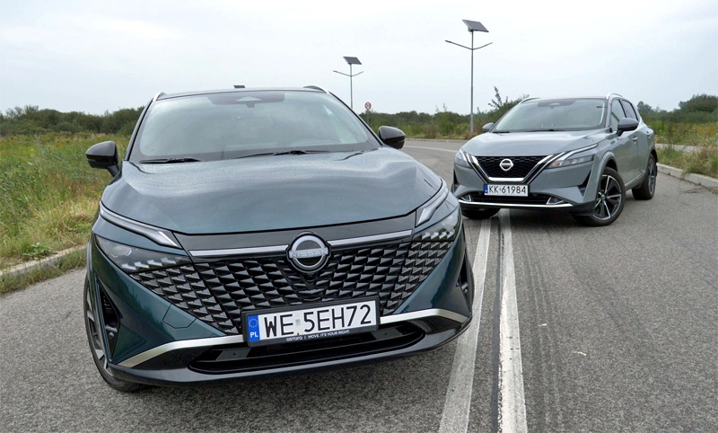 Nissan Qashqai dwie generacje przód