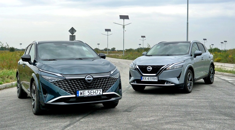 Nissan Qashqai dwie generacje przód