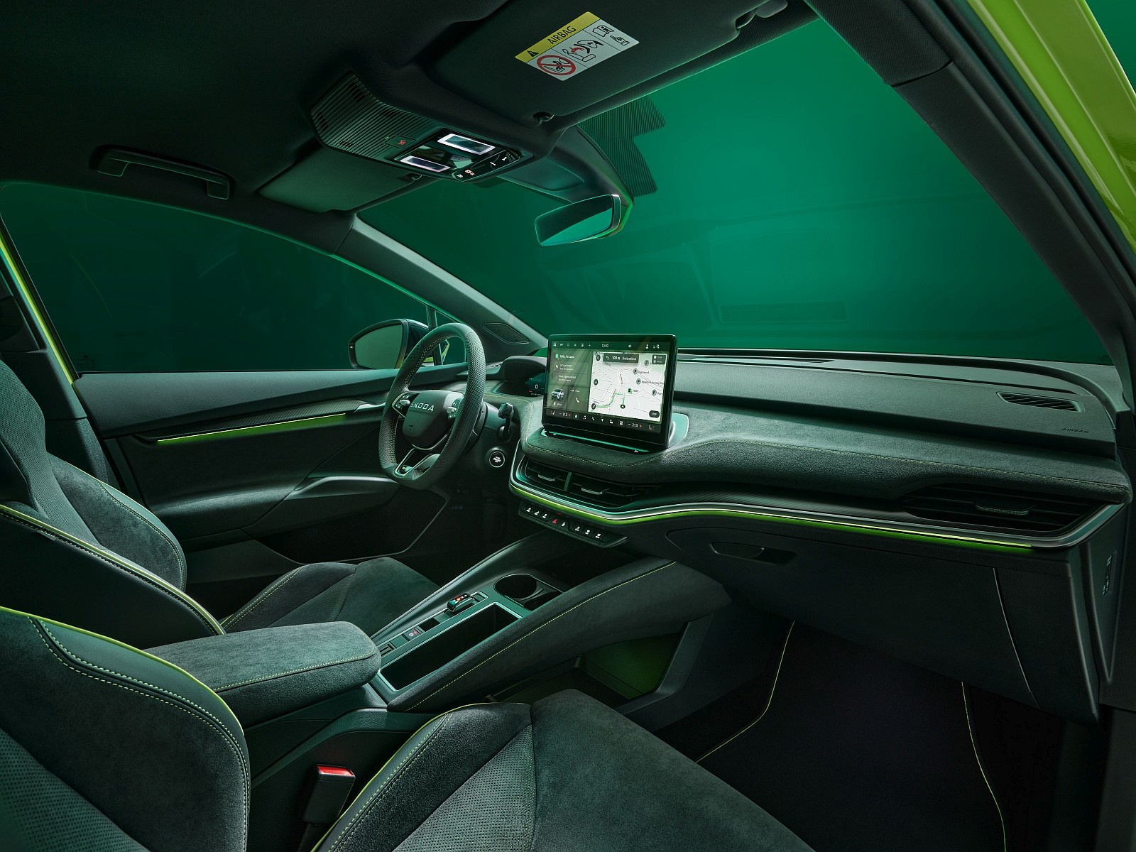 Skoda Elroq RS - deska rozdzielcza