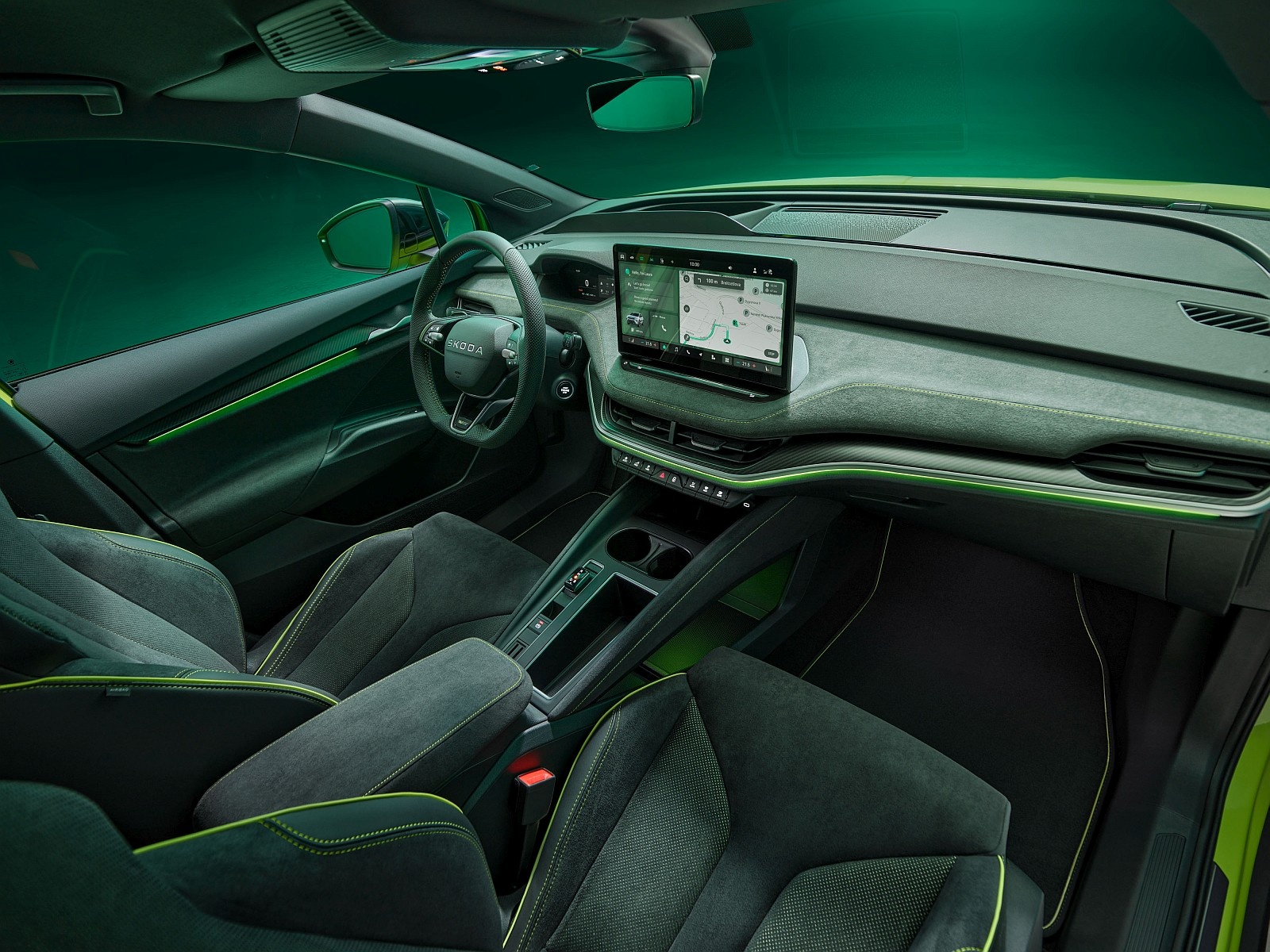 Skoda Elroq RS - deska rozdzielcza