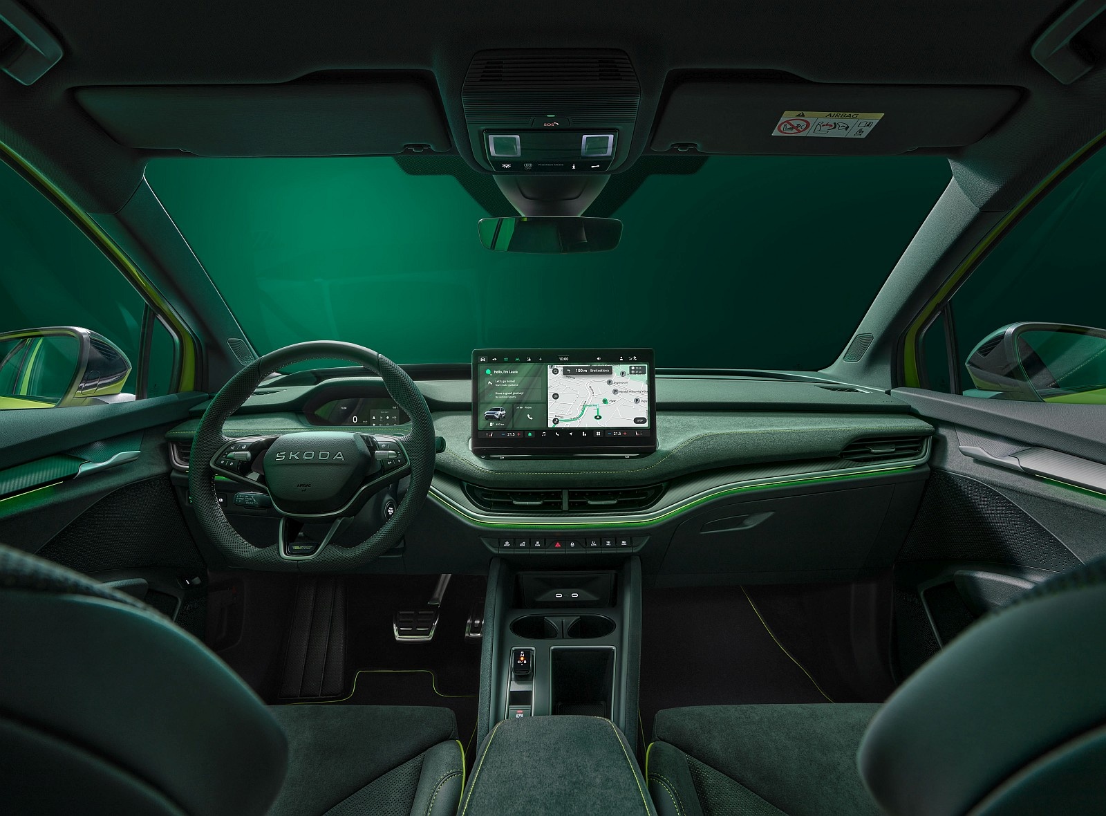 Skoda Elroq RS - deska rozdzielcza