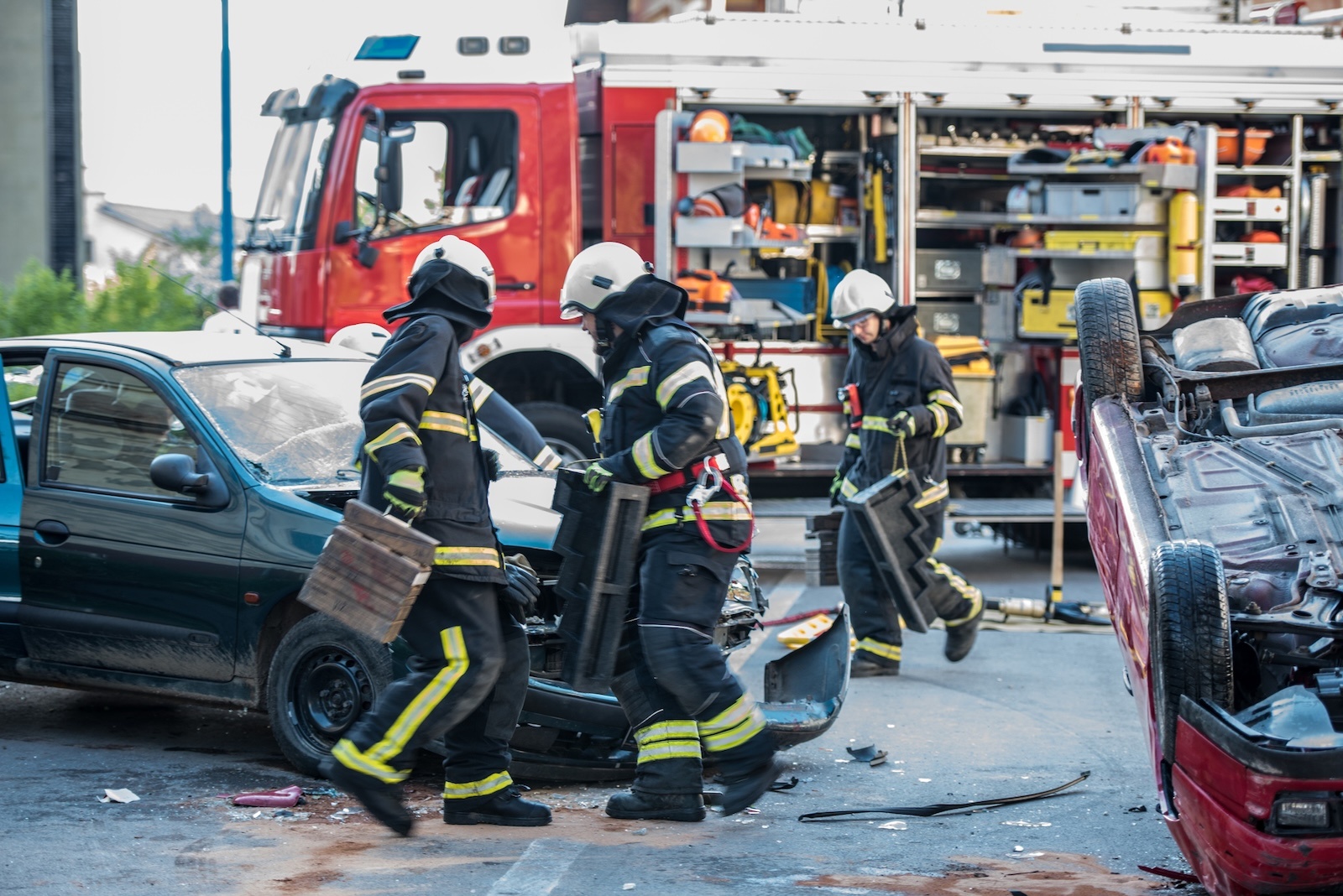 straż pożarna wypadek