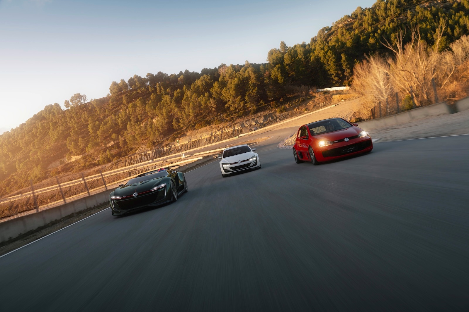 Golf GTI Roadster, Golf Design Vision GTI and Golf GTI W12-650