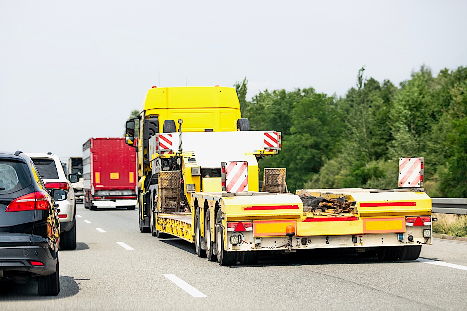 samochód ciężarowy autostrada ruch wakacje