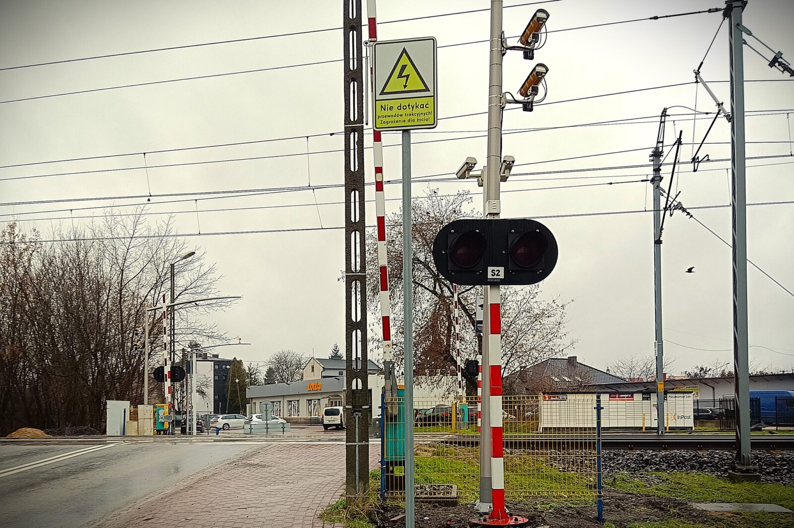 redlight czarowne światło przejazd kolejowy