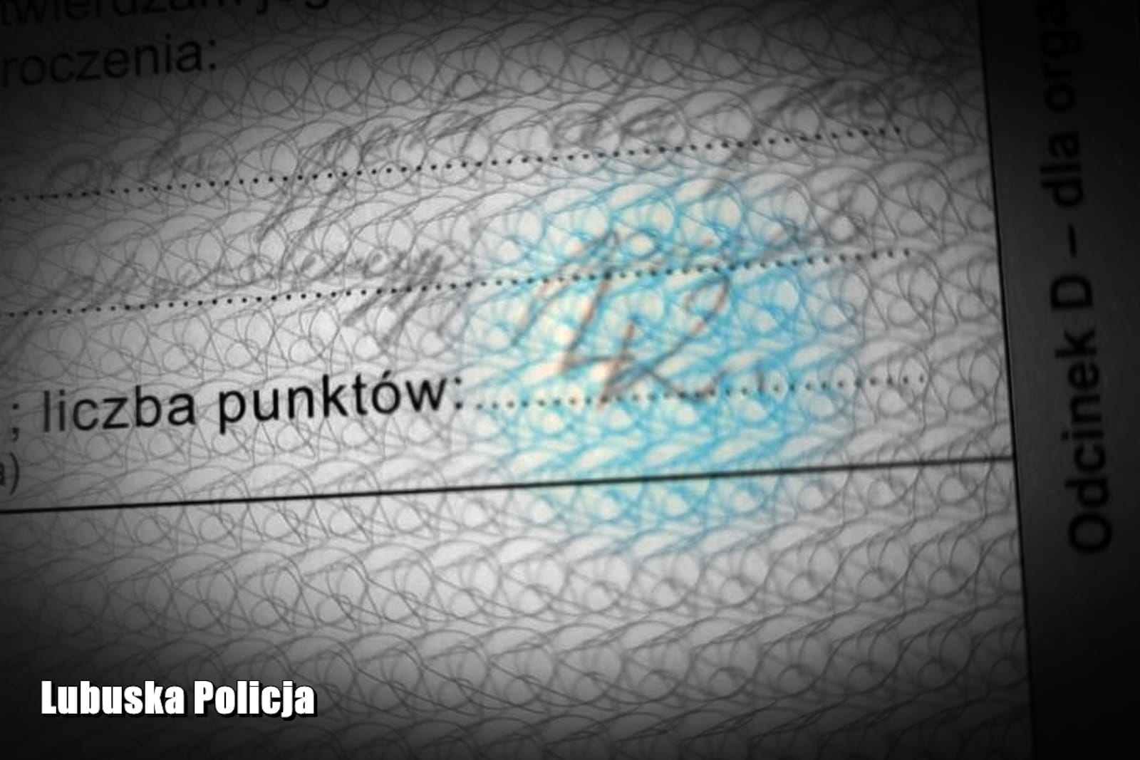 policjant kontrola drogowa mandat
