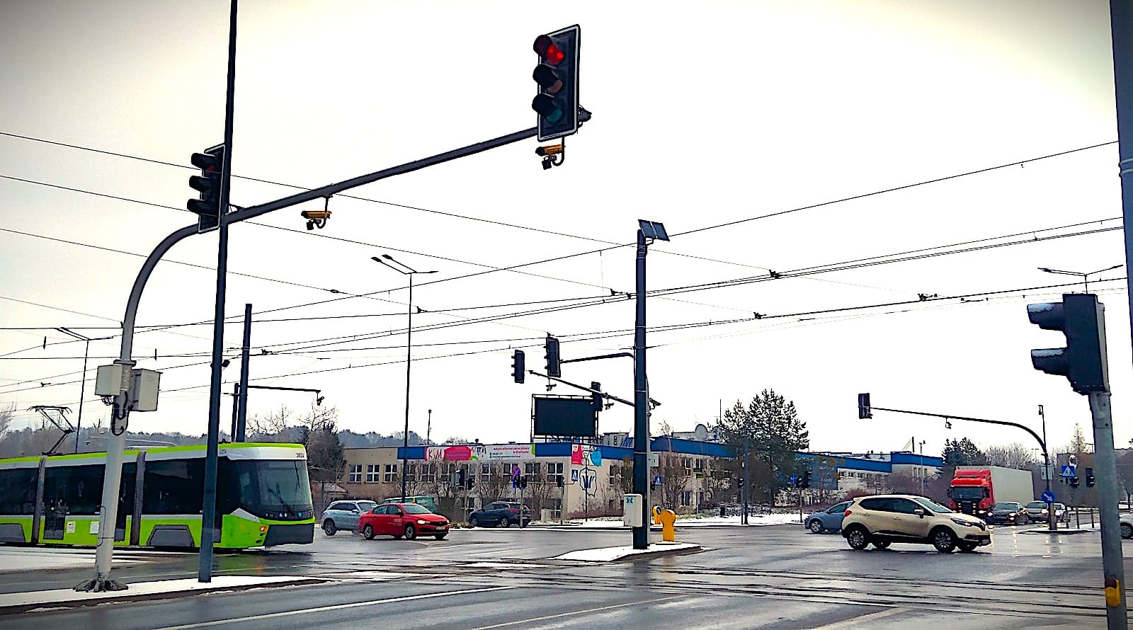 system redlight czerwone światło kamery