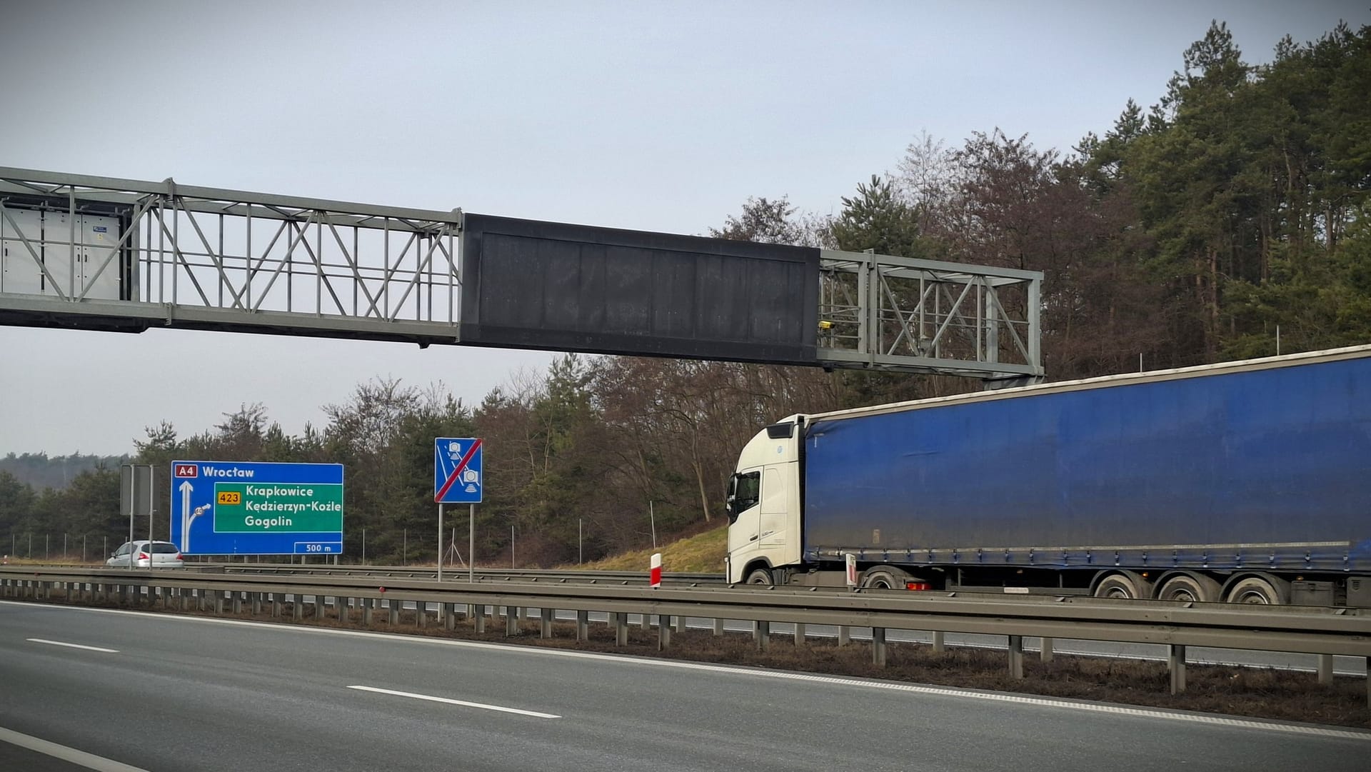 OPP A4 odcinkowy pomiar prędkości góra św. Anny