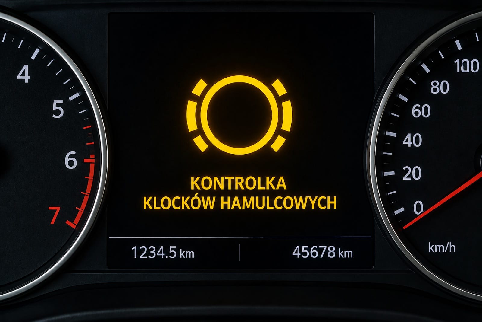 kontrolka klocków hamulcowych