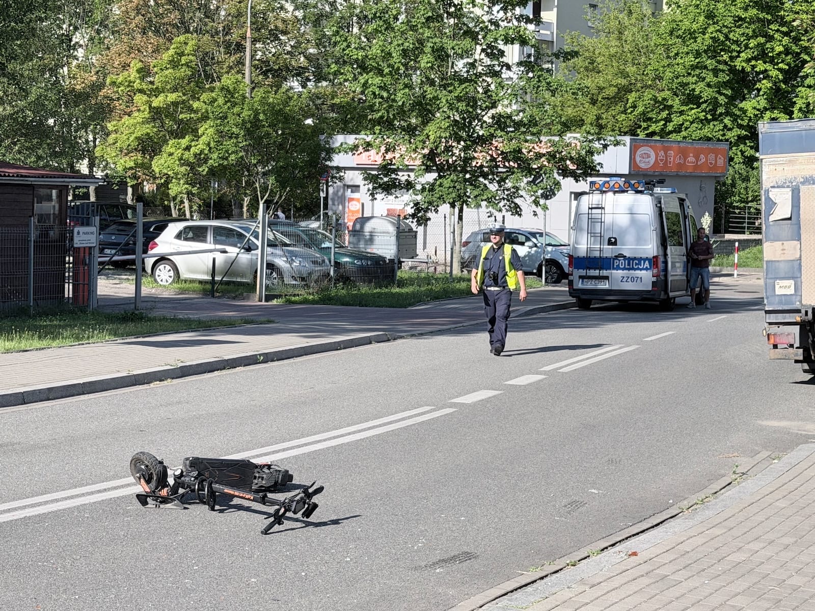 policja wypadek