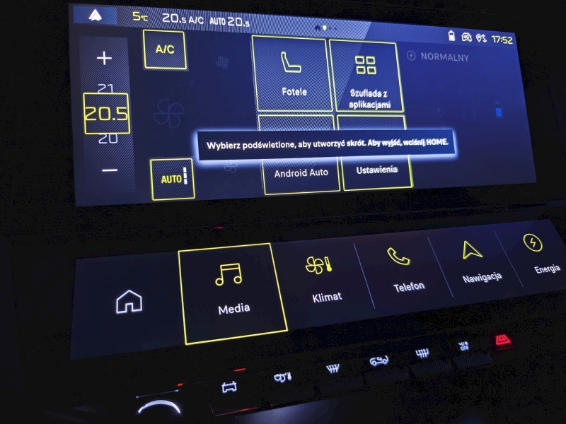 Peugeot E-308 - system multimedialny