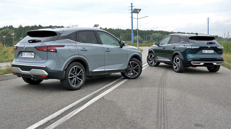 Nissan Qashqai dwie gneracje tył