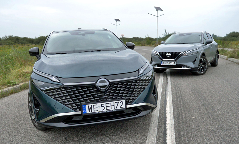 Nissan Qashqai dwie generacje przód