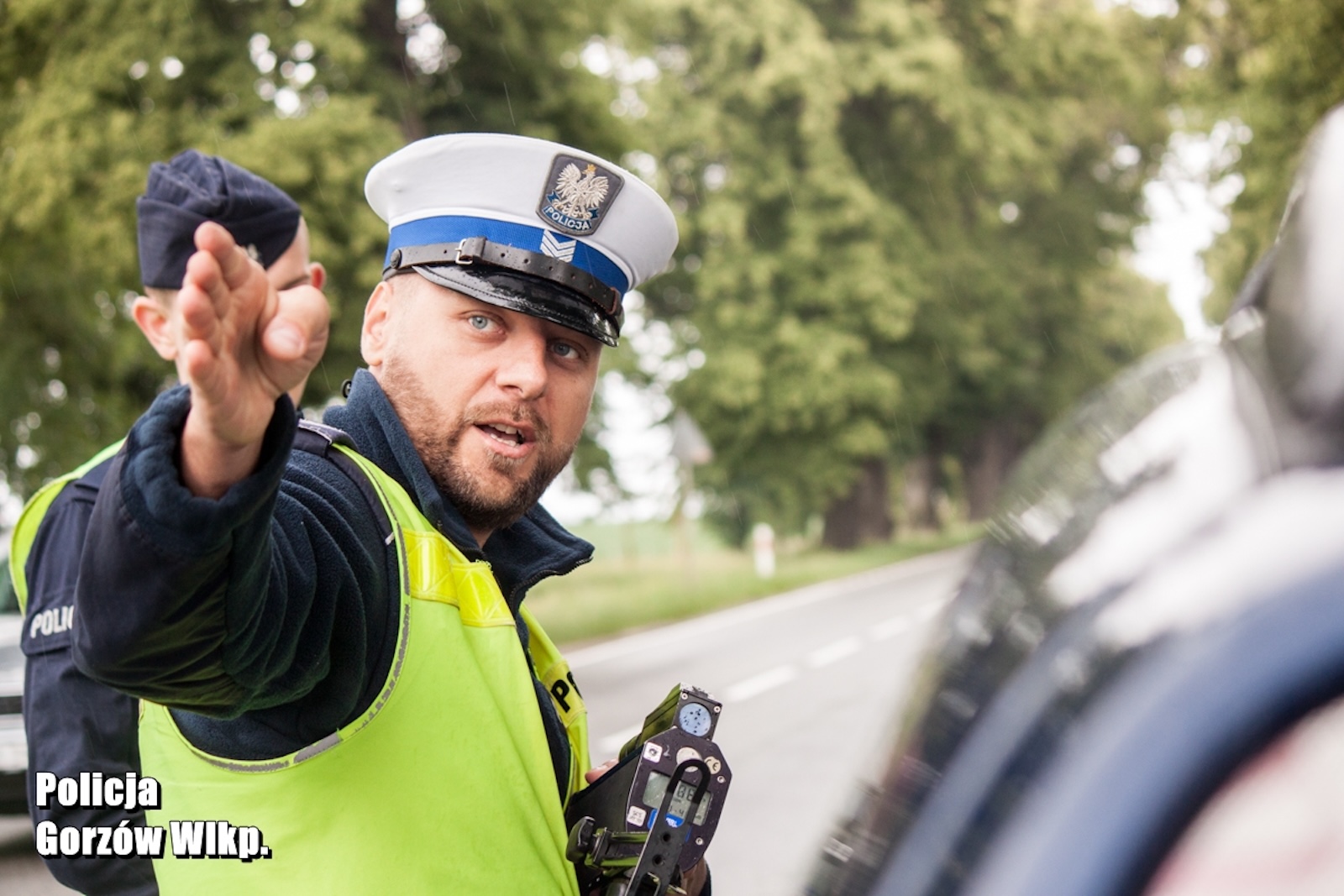 policjant kontrola drogowa prędkość
