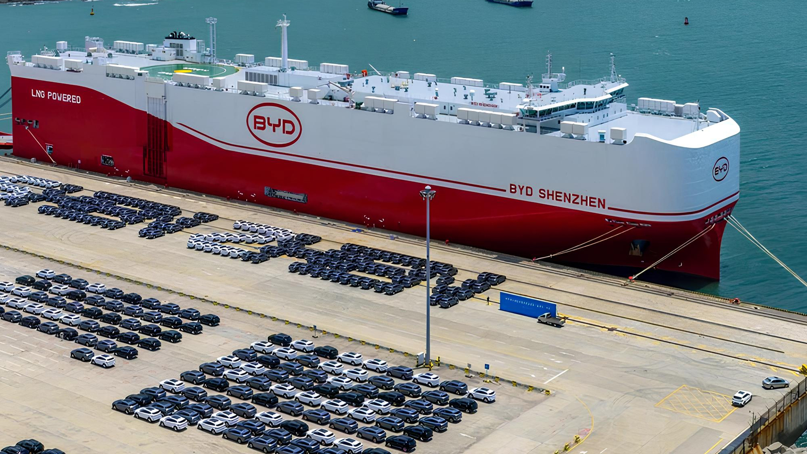 byd eksport statek chiny