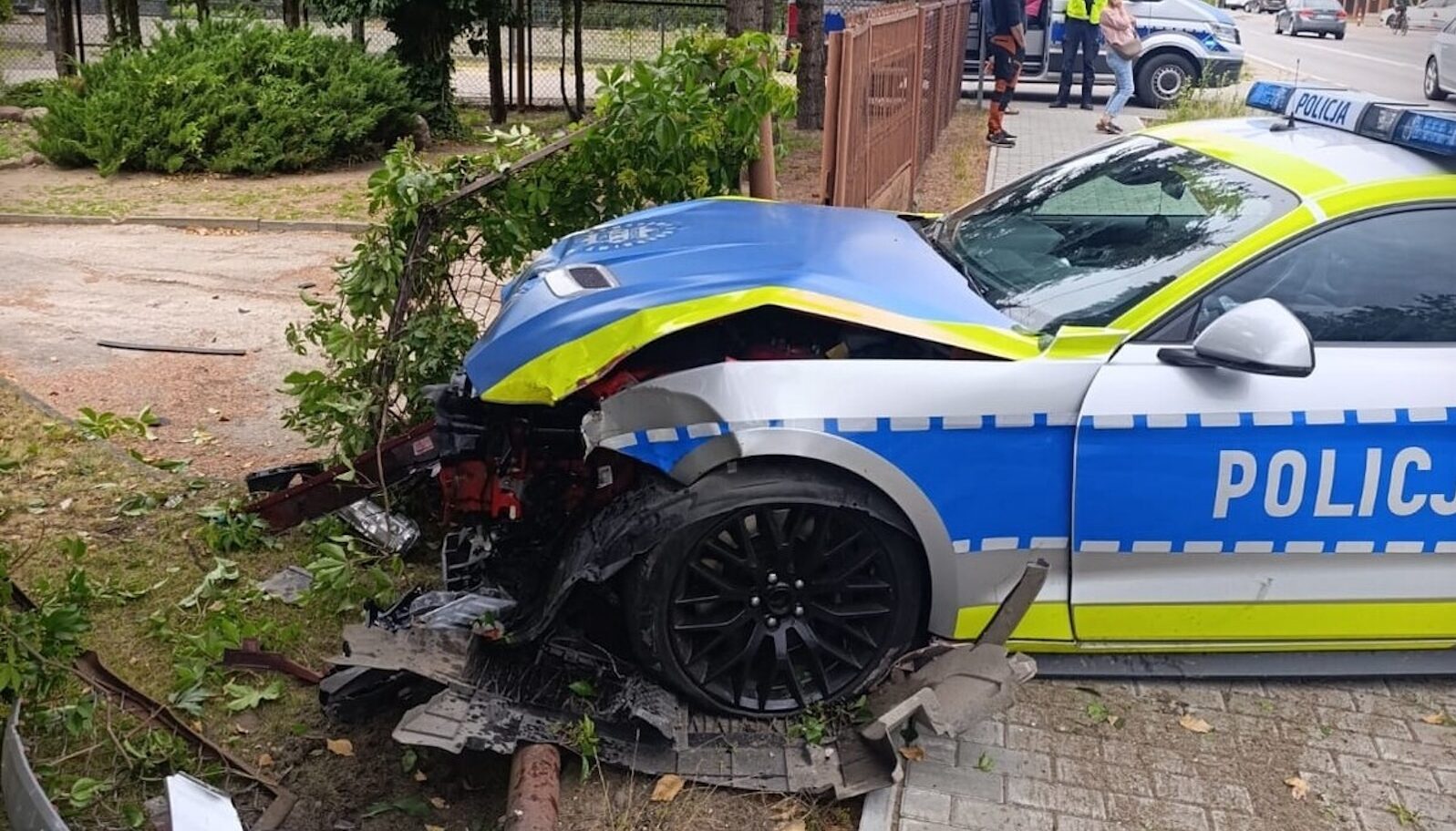 Ford Mustang wypadek