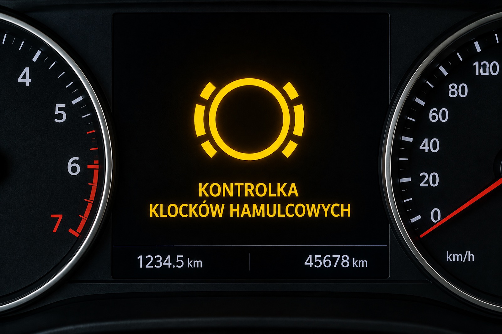 kontrolka klocków hamulcowych
