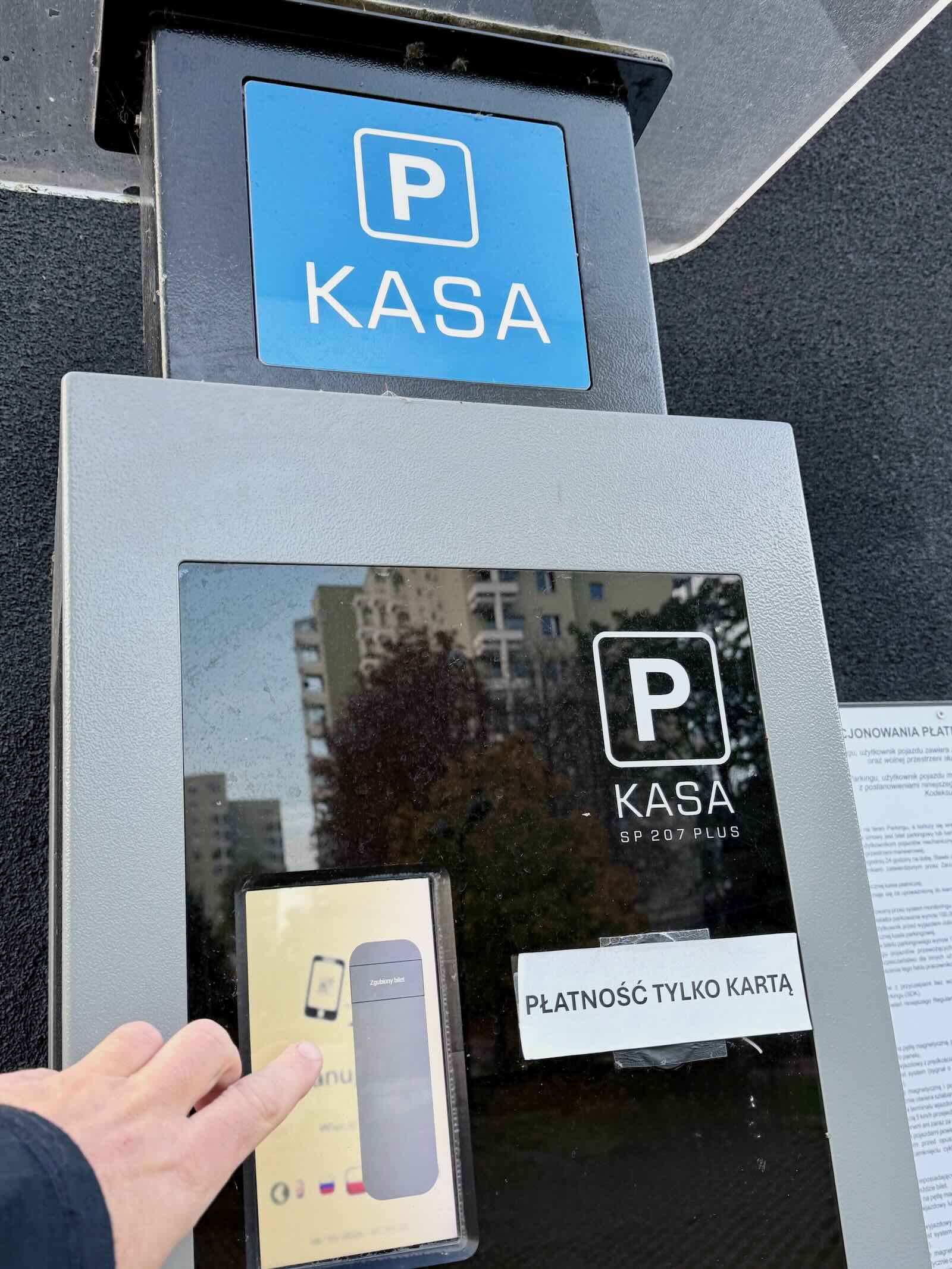 Parkometr z terminalem płatniczym